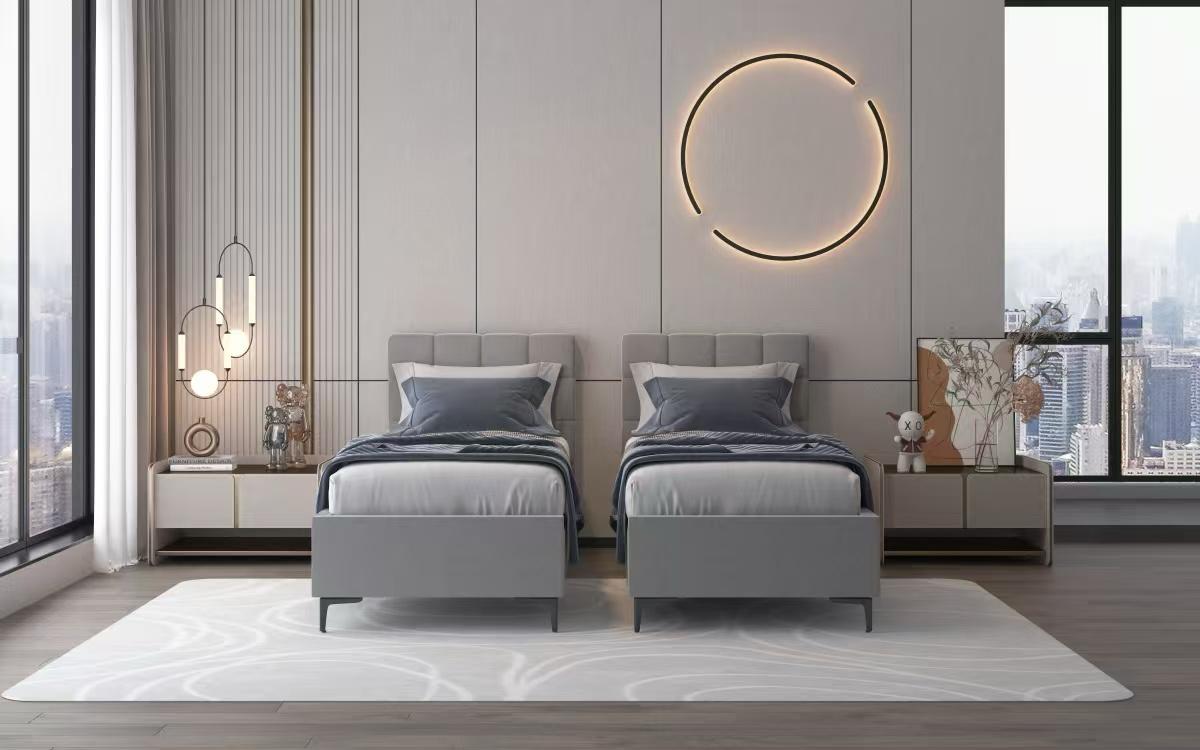 מיטה יהודית עם ארגזי מצעים דגם: ריבועים/פסים – תמונה 6