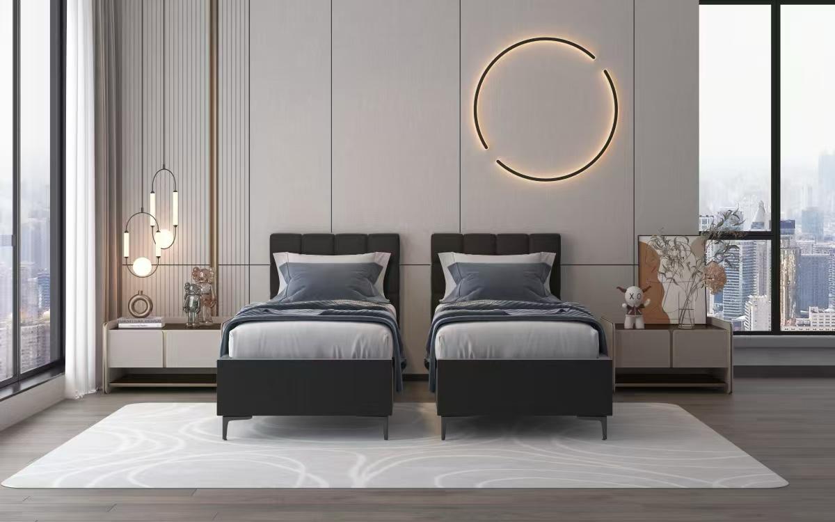 מיטה יהודית עם ארגזי מצעים דגם: ריבועים/פסים – תמונה 8