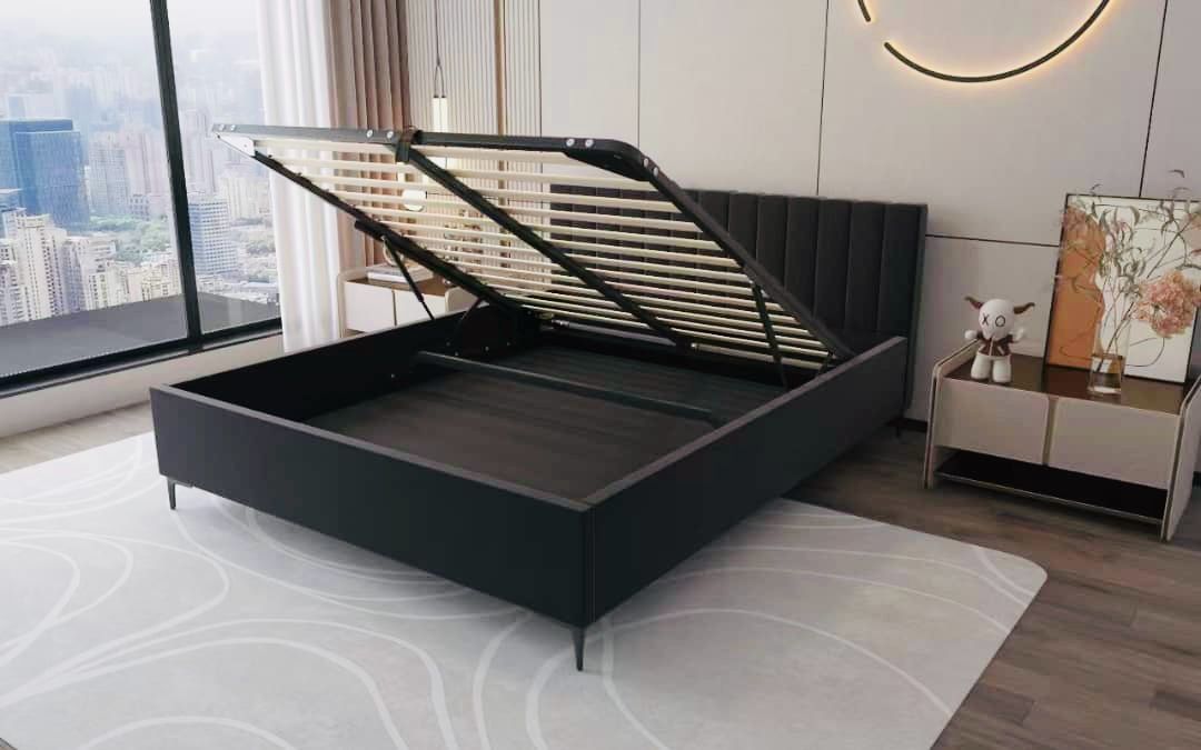 מיטה זוגית/נוער עם ארגז מצעים דגם: רפאל פסים – תמונה 5